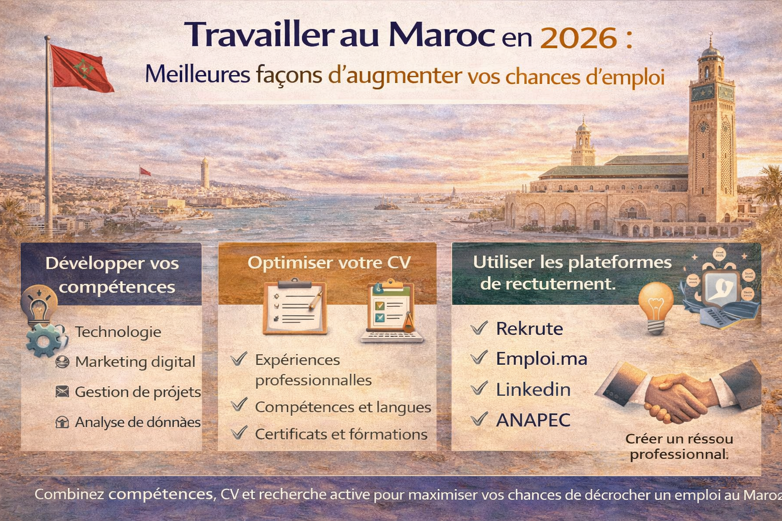 البحث عن عمل في المغرب 2026: أفضل الطرق لزيادة فرصك في التوظيف