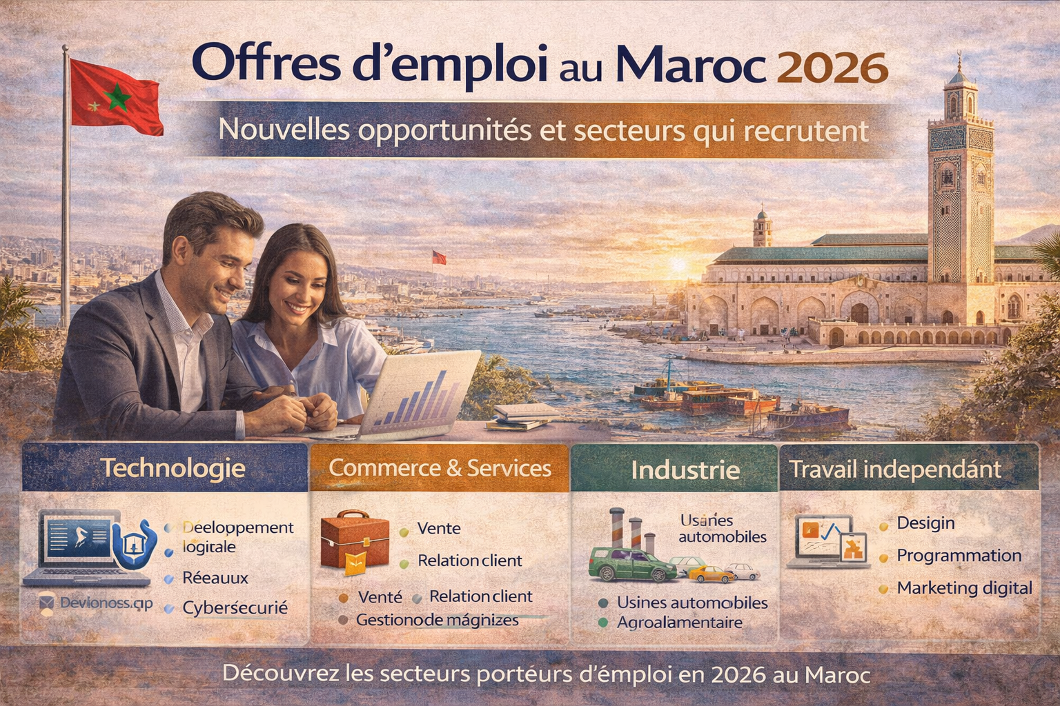 وظائف اليوم في المغرب 2026: أحدث فرص الشغل وكيف تزيد فرص قبولك