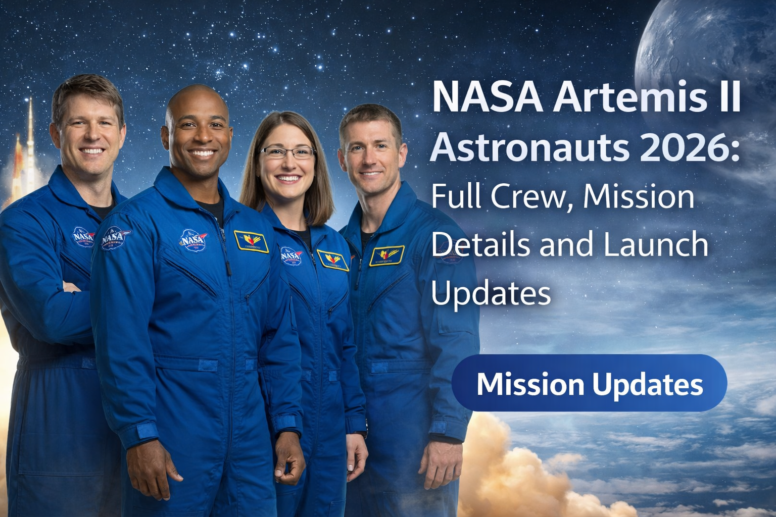 NASA Artemis II Astronauts 2026: Full Crew, Mission Details and Launch Updates