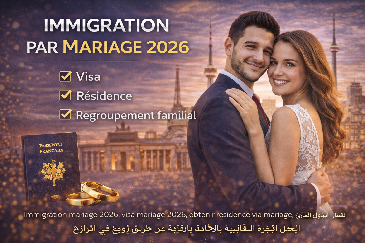 الهجرة عن طريق الزواج للمغاربة 2026: كيفية الحصول على الإقامة القانونية خطوة بخطوة