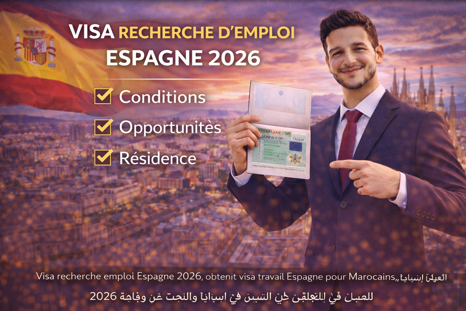 فيزا البحث عن عمل في إسبانيا 2026: الشروط، الوثائق، وطريقة التقديم خطوة بخطوة