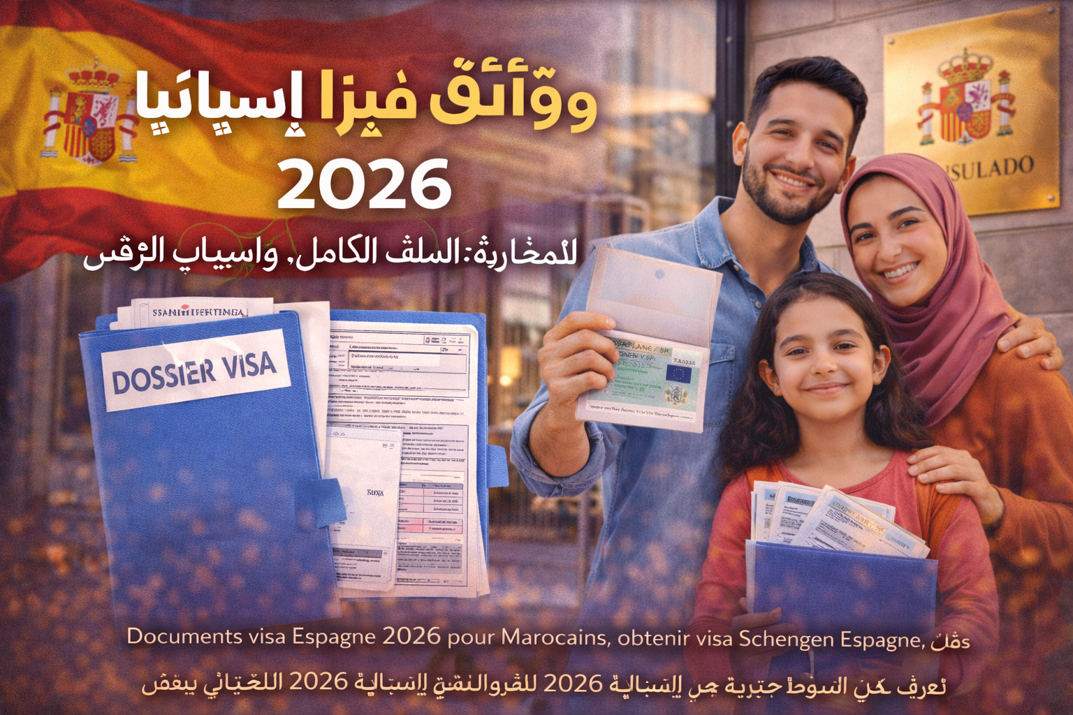 وثائق فيزا إسبانيا 2026 للمغاربة: الملف الكامل، الشروط وأسباب الرفض
