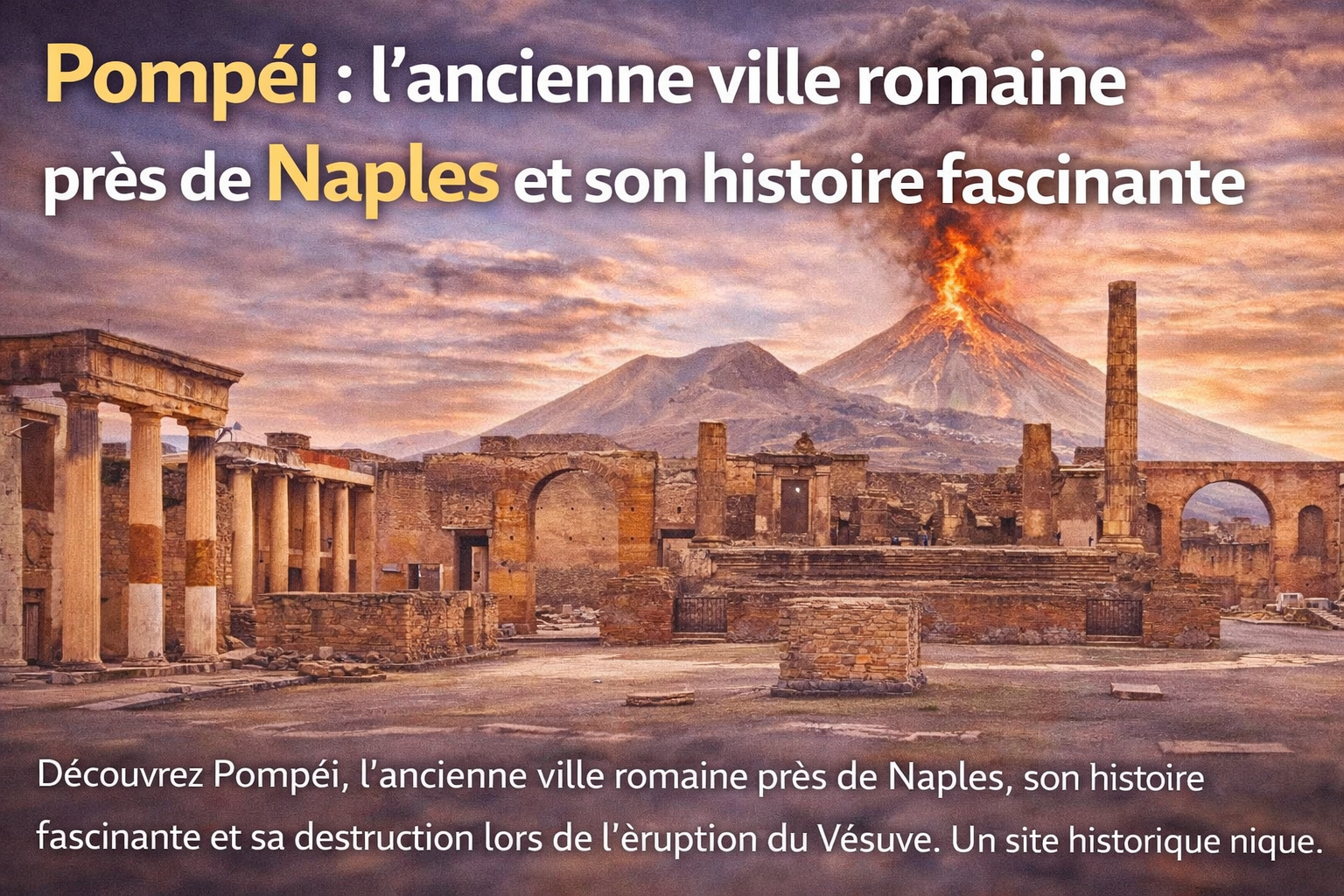 Pompéi : l’ancienne ville romaine près de Naples et son histoire fascinante