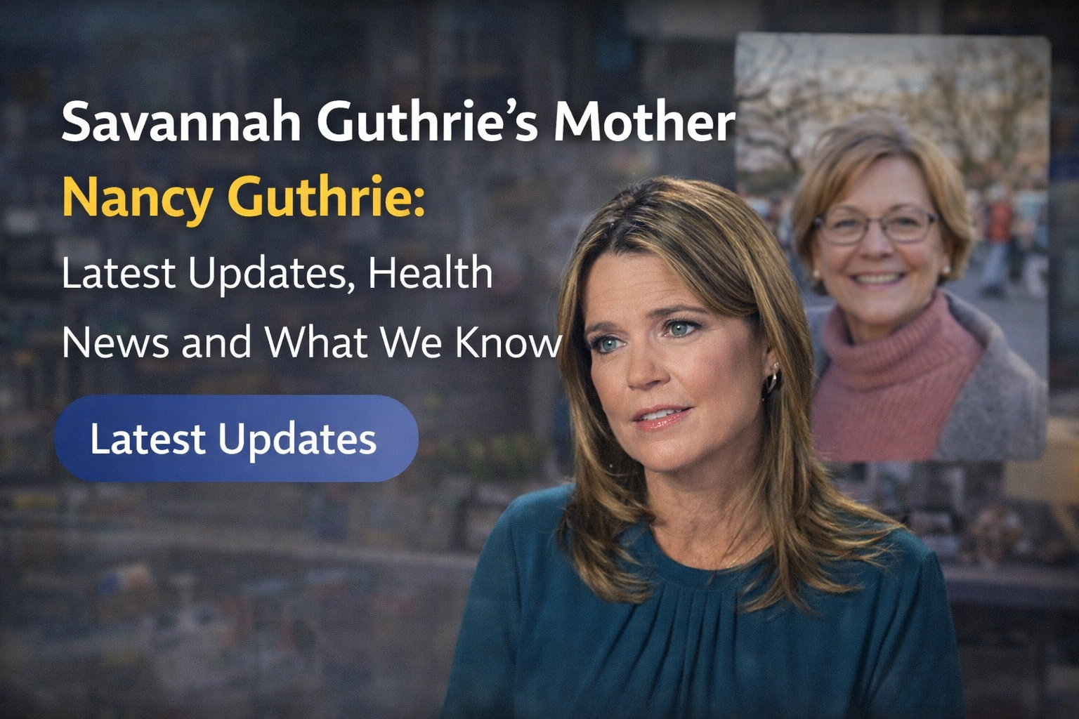 Savannah Guthrie’s Mother Nancy Guthrie: Latest Updates, Health News and What We Know